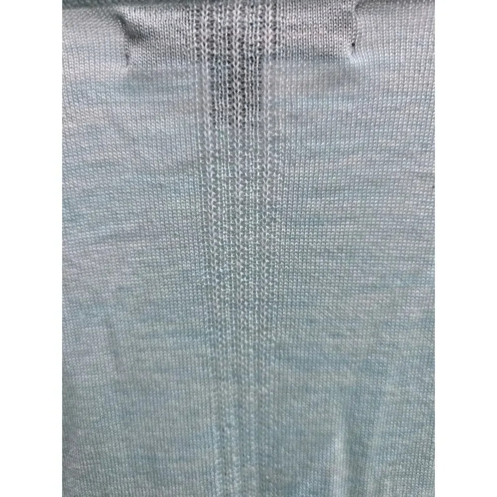 Soft Banana Republic Light Blue 100% Merino Wool V-Neck Sweater Size XL